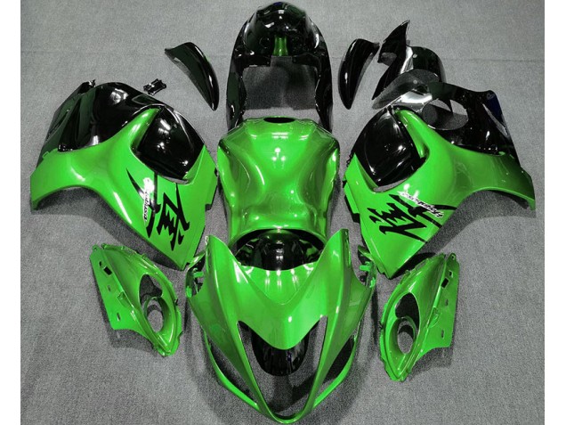 Gloss Green and Black 2008-2019 Suzuki GSXR 1300 Motorcycle Fairings Gloss Green and Black 2008-2019 Suzuki GSXR 1300 Motorcycle Fairings