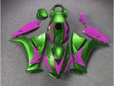 Gloss Green and Pink 2012-2016 Honda CBR1000RR Motorcycle Fairings