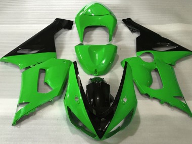 Gloss Green & Black 2005-2006 Kawasaki ZX6R Motorcycle Fairings