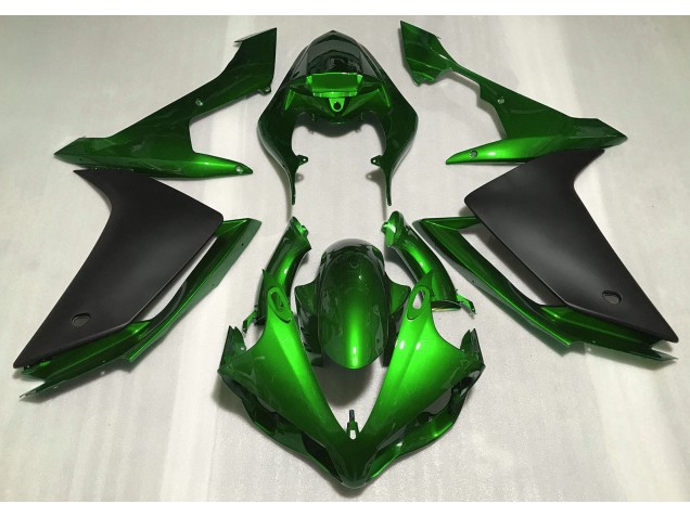 Gloss Green & Black 2007-2008 Yamaha R1 Motorcycle Fairings Gloss Green & Black 2007-2008 Yamaha R1 Motorcycle Fairings