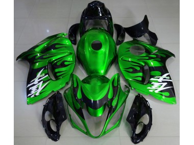 Gloss Green & Black 2008-2019 Suzuki GSXR 1300 Motorcycle Fairings