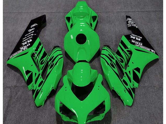 Gloss Green Flame 2004-2005 Honda CBR1000RR Motorcycle Fairings Gloss Green Flame 2004-2005 Honda CBR1000RR Motorcycle Fairings