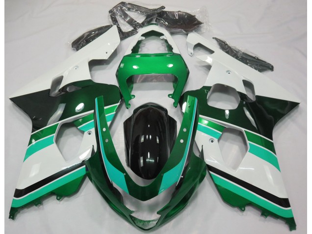 Gloss Green & Green 2004-2005 Suzuki GSXR 600-750 Motorcycle Fairings Gloss Green & Green 2004-2005 Suzuki GSXR 600-750 Motorcycle Fairings