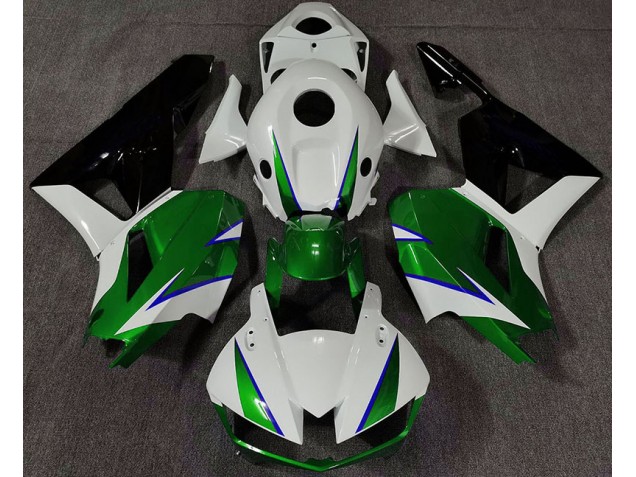 Gloss Green White and Blue 2013-2020 Honda CBR600RR Motorcycle Fairings Gloss Green White and Blue 2013-2020 Honda CBR600RR Motorcycle Fairings