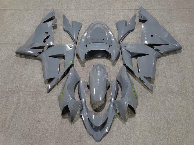 Gloss Grey & Green 2004-2005 Kawasaki ZX10R Motorcycle Fairings Gloss Grey & Green 2004-2005 Kawasaki ZX10R Motorcycle Fairings