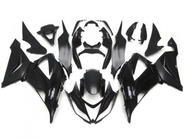 Gloss / Matte Black Plain Slick Decals 2013-2018 Kawasaki ZX6R Motorcycle Fairings Gloss / Matte Black Plain Slick Decals 2013-2018 Kawasaki ZX6R Motorcycle Fairings