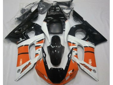 Gloss Orange and Black 1998-2002 Yamaha R6 Motorcycle Fairings