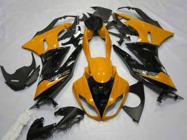 Gloss Orange and Black 2009-2012 Kawasaki ZX6R Motorcycle Fairings