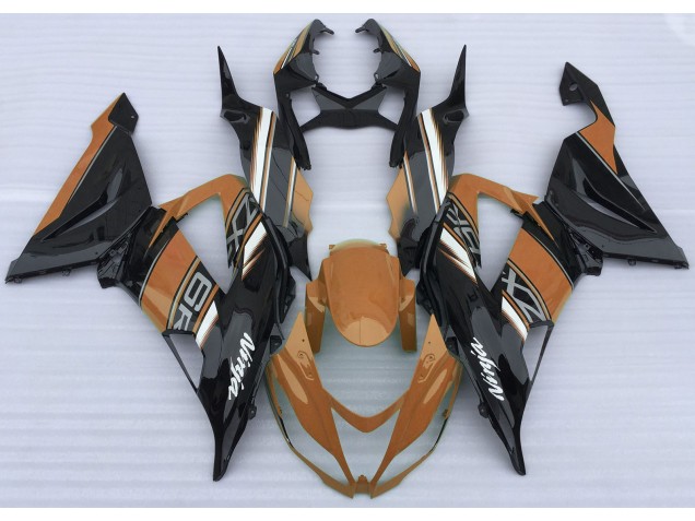 Gloss Orange and Black 2013-2018 Kawasaki ZX6R Motorcycle Fairings Gloss Orange and Black 2013-2018 Kawasaki ZX6R Motorcycle Fairings
