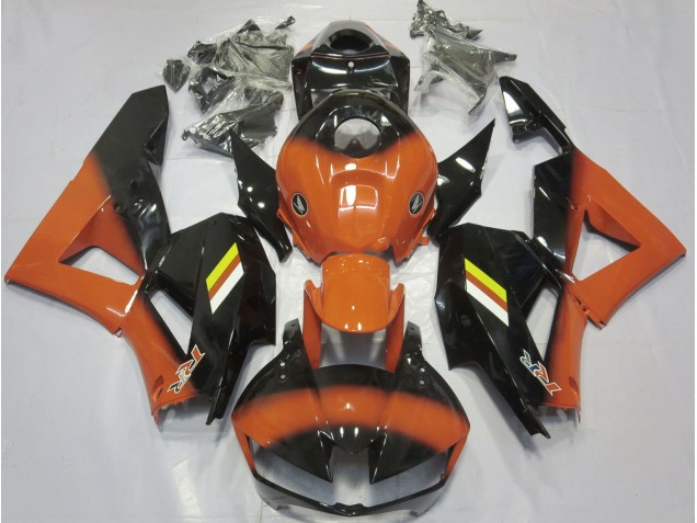 Gloss Orange and Black Fade 2013-2020 Honda CBR600RR Motorcycle Fairings Gloss Orange and Black Fade 2013-2020 Honda CBR600RR Motorcycle Fairings