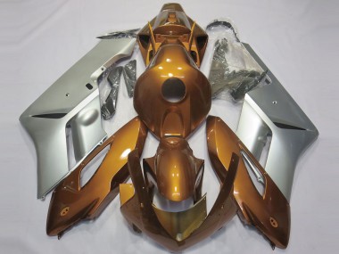 Gloss Orange and Silver 2004-2005 Honda CBR1000RR Motorcycle Fairings