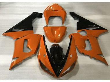 Gloss Orange & Black 2005-2006 Kawasaki ZX6R Motorcycle Fairings