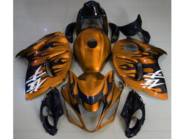 Gloss Orange & Black 2008-2019 Suzuki GSXR 1300 Motorcycle Fairings