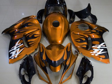 Gloss Orange & Black 2008-2019 Suzuki GSXR 1300 Motorcycle Fairings