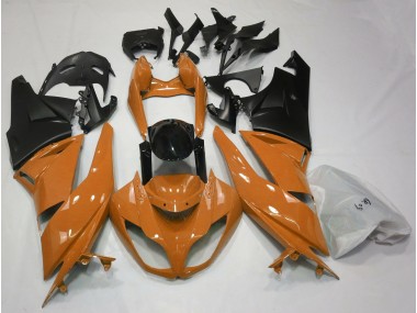 Gloss Orange & Black 2009-2012 Kawasaki ZX6R Motorcycle Fairings