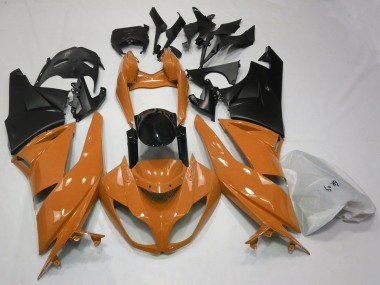 Gloss Orange & Black 2009-2012 Kawasaki ZX6R Motorcycle Fairings