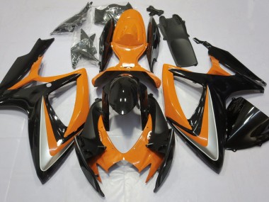 Gloss Orange Debadged 2006-2007 Suzuki GSXR 600-750 Motorcycle Fairings