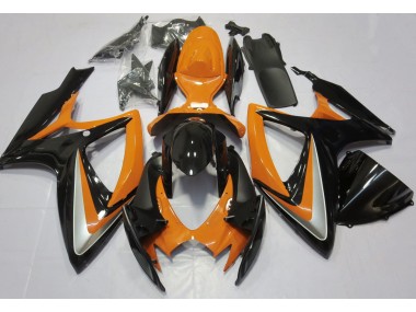 Gloss Orange Debadged 2006-2007 Suzuki GSXR 600-750 Motorcycle Fairings