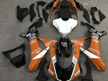 Gloss Orange Logo Style 2015-2019 Yamaha R1 Motorcycle Fairings