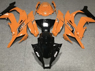 Gloss Orange & Logos 2011-2015 Kawasaki ZX10R Motorcycle Fairings