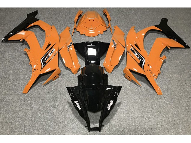 Gloss Orange & Logos 2011-2015 Kawasaki ZX10R Motorcycle Fairings Gloss Orange & Logos 2011-2015 Kawasaki ZX10R Motorcycle Fairings
