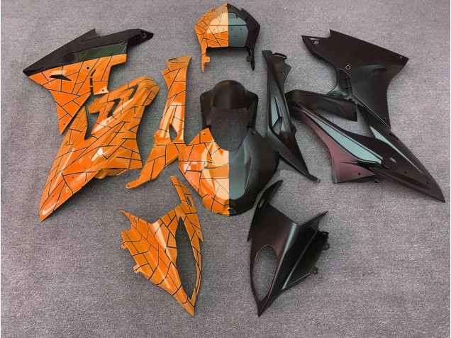 Gloss Orange / Matte Black Split 2009-2018 BMW S1000RR Motorcycle Fairings Gloss Orange / Matte Black Split 2009-2018 BMW S1000RR Motorcycle Fairings
