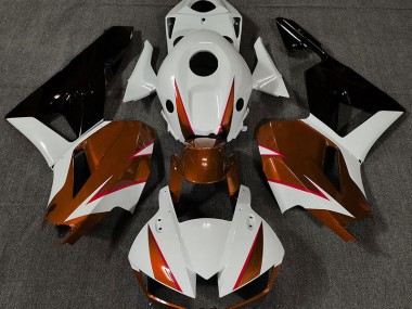 Gloss Orange White and Red 2013-2020 Honda CBR600RR Motorcycle Fairings