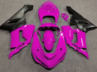 Gloss Pink 2005-2006 Kawasaki ZX6R Motorcycle Fairings