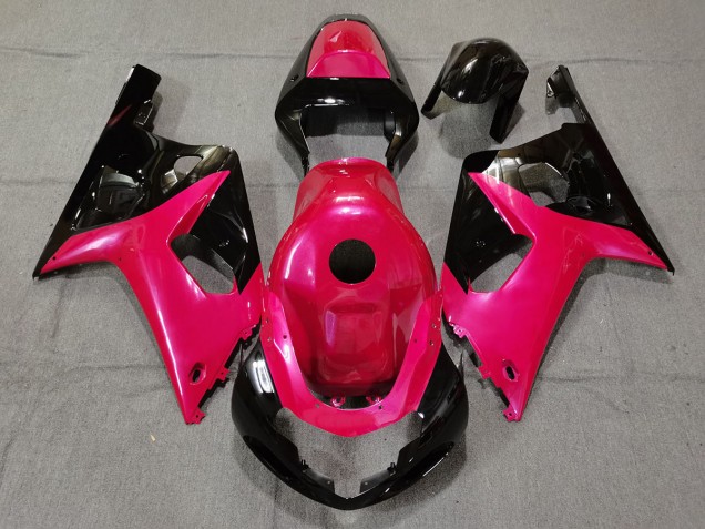 Gloss Pink and Black 2001-2003 Suzuki GSXR 600-750 Motorcycle Fairings Gloss Pink and Black 2001-2003 Suzuki GSXR 600-750 Motorcycle Fairings