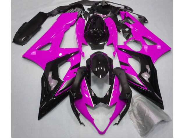 Gloss Pink and Black 2005-2006 Suzuki GSXR 1000 Motorcycle Fairings Gloss Pink and Black 2005-2006 Suzuki GSXR 1000 Motorcycle Fairings
