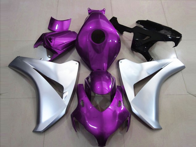 Gloss Pink and Silver 2008-2011 Honda CBR1000RR Motorcycle Fairings Gloss Pink and Silver 2008-2011 Honda CBR1000RR Motorcycle Fairings