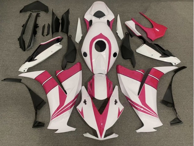 Gloss Pink and White 2012-2016 Honda CBR1000RR Motorcycle Fairings Gloss Pink and White 2012-2016 Honda CBR1000RR Motorcycle Fairings