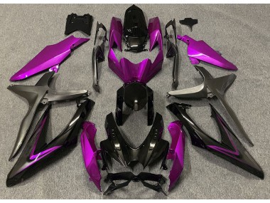 Gloss Pink & Green R 2008-2010 Suzuki GSXR 600-750 Motorcycle Fairings