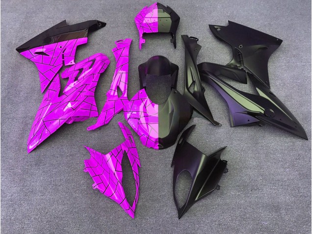 Gloss Pink / Matte Black Split 2009-2018 BMW S1000RR Motorcycle Fairings Gloss Pink / Matte Black Split 2009-2018 BMW S1000RR Motorcycle Fairings