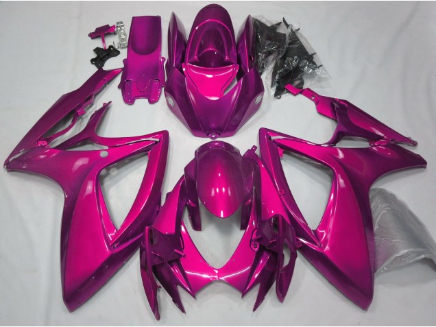 Gloss Pink Plain 2006-2007 Suzuki GSXR 600-750 Motorcycle Fairings