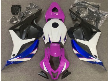 Gloss Pink White and Blue 2009-2012 Honda CBR600RR Motorcycle Fairings