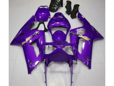 Gloss Purple 2003-2004 Kawasaki ZX6R Motorcycle Fairings