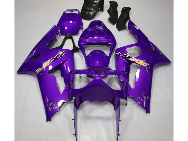 Gloss Purple 2003-2004 Kawasaki ZX6R Motorcycle Fairings Gloss Purple 2003-2004 Kawasaki ZX6R Motorcycle Fairings