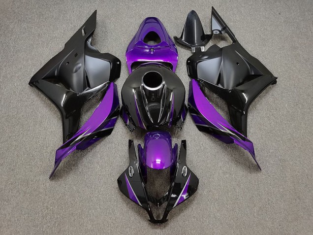 Gloss Purple and Black 2009-2012 Honda CBR600RR Motorcycle Fairings Gloss Purple and Black 2009-2012 Honda CBR600RR Motorcycle Fairings