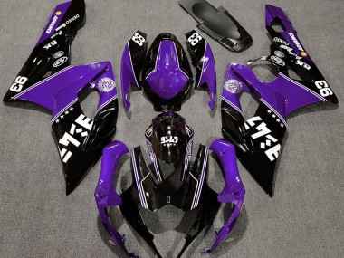 Gloss Purple and Black Custom 2005-2006 Suzuki GSXR 1000 Motorcycle Fairings
