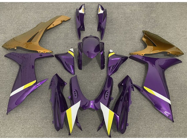 Gloss Purple and Gold 2011-2020 Suzuki GSXR 600-750 Motorcycle Fairings Gloss Purple and Gold 2011-2020 Suzuki GSXR 600-750 Motorcycle Fairings