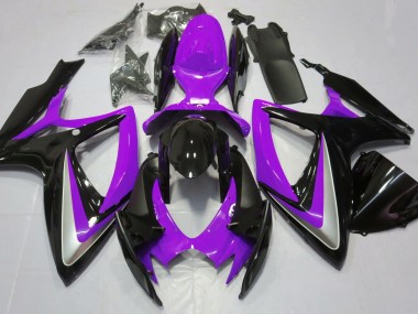 Gloss Purple Debadged 2006-2007 Suzuki GSXR 600-750 Motorcycle Fairings