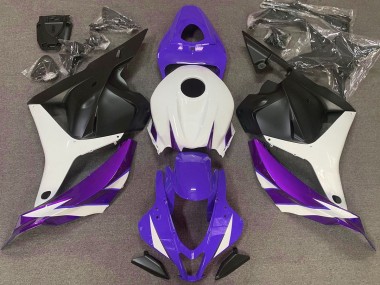 Gloss Purple White and Violet 2009-2012 Honda CBR600RR Motorcycle Fairings