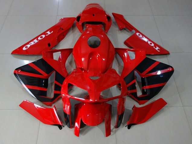 Gloss Red 2005-2006 Honda CBR600RR Motorcycle Fairings Gloss Red 2005-2006 Honda CBR600RR Motorcycle Fairings
