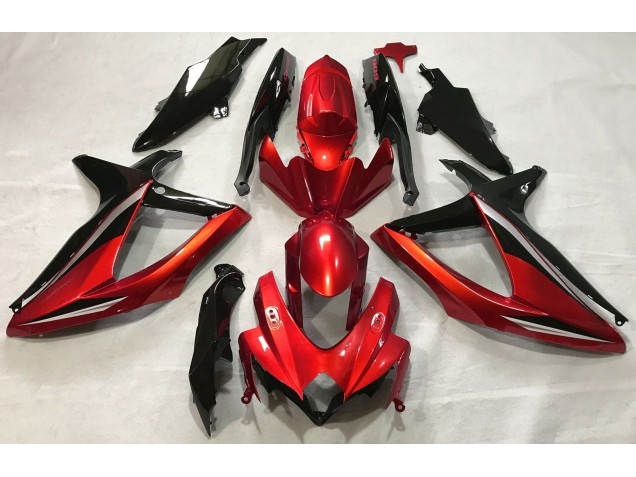 Gloss Red 2008-2010 Suzuki GSXR 600-750 Motorcycle Fairings Gloss Red 2008-2010 Suzuki GSXR 600-750 Motorcycle Fairings
