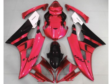 Gloss Red and Black 2006-2007 Yamaha R6 Motorcycle Fairings