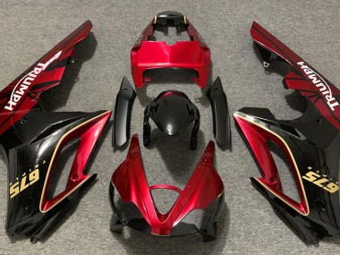 Gloss Red and Black 2009-2012 Triumph Daytona 675 Motorcycle Fairings