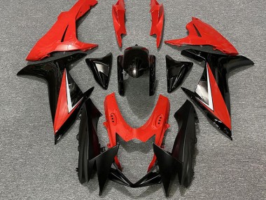 Gloss Red and Black 2011-2020 Suzuki GSXR 600-750 Motorcycle Fairings