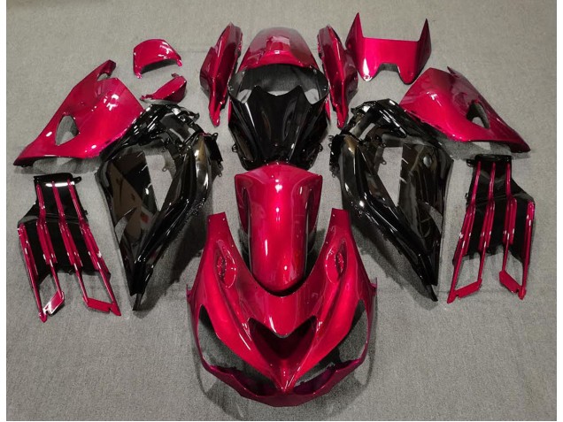Gloss Red and Black 2012-2019 Kawasaki ZX14R Motorcycle Fairings Gloss Red and Black 2012-2019 Kawasaki ZX14R Motorcycle Fairings