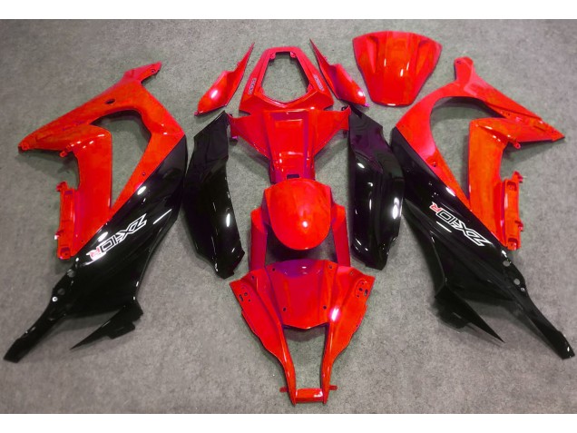 Gloss Red and Black 2016-2019 Kawasaki ZX10R Motorcycle Fairings Gloss Red and Black 2016-2019 Kawasaki ZX10R Motorcycle Fairings